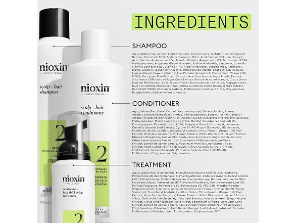 Nioxin System 2 Scalp Relief Kit Clean Shamp 072A
