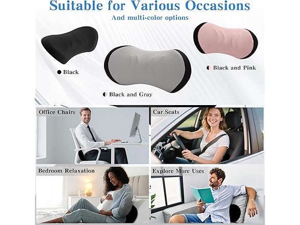 LEKEWN Lumbar Support Pillow