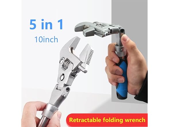 Wrench 5in-1Retractable Folding Multifunctional