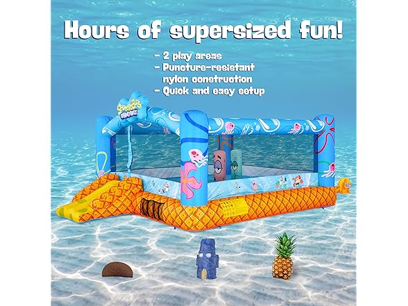 SUNNY & FUN Spongebob Inflatable Bounce House