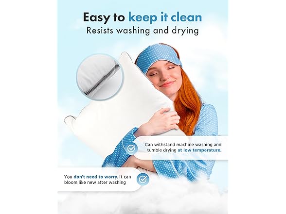 URBAN LINENS Bed Pillows Queen Size Set