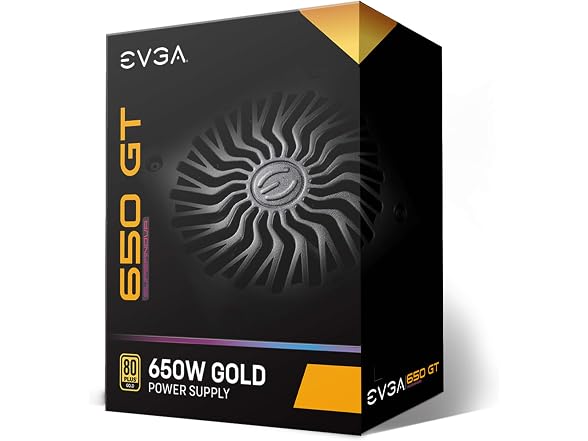 EVGA 650 GT, 80 Plus Gold 650W, Fully