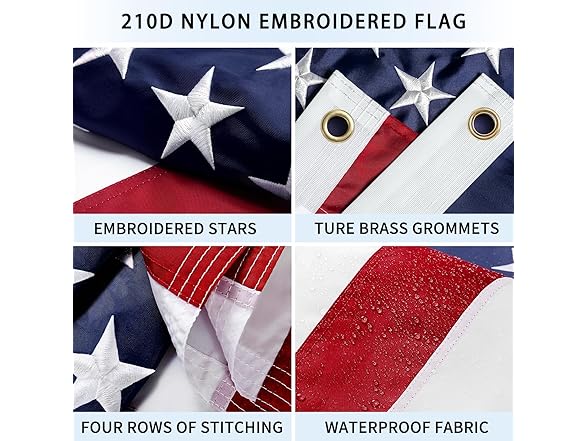XIFAN American Flag Poles for Outside