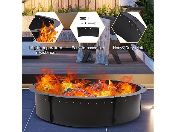 Outafurnia 40 inch Fire Pit Ring