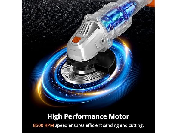 TILSWALL USPRAG01 Cordless Angle Grinder Kit Orange