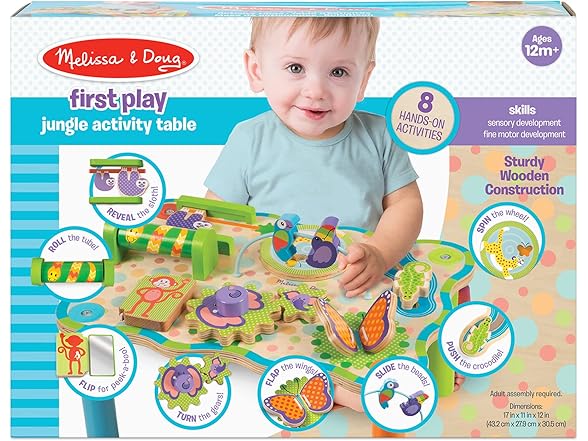 First Play Children’s Jungle Wooden Activity Table