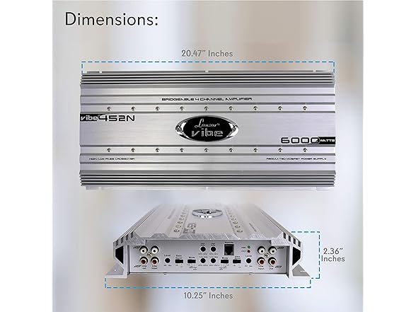 Lanzar 4-Ch 6,000Watt Mosfet Car Audio Amplifier