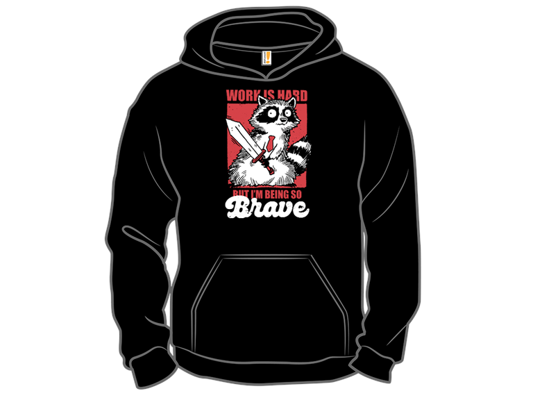 Raccoon Brave at Work