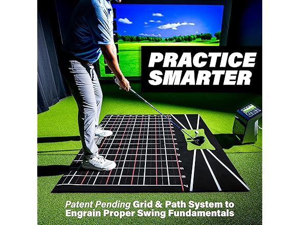 GoSports 5x5 Golf Hitting Mat Fix Slices Hooks