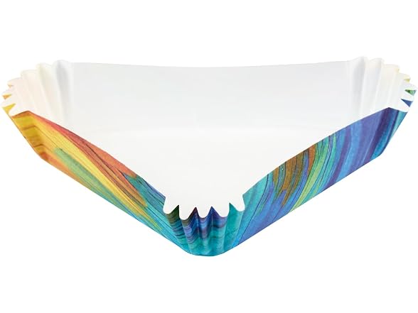 Restaurantware 6.8 oz Paper Triangle Baking Cup, 200 Pack