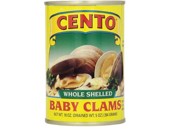 Cento Whole Baby Clams, 10-Ounce Can (Pack of 1)