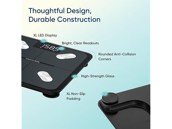 Etekcity Smart Scale Body Weight Fat BMI