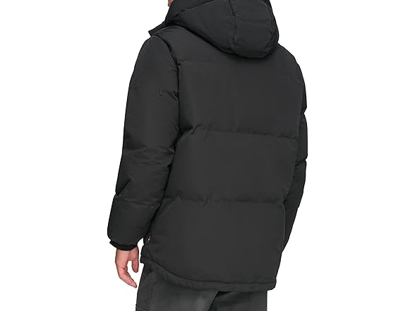 Levis Mens Quilted Puffer Parka Jacket