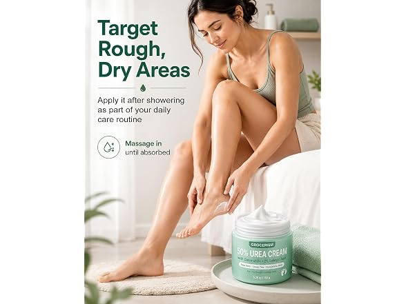 Grocerism 5.29 oz 50% Coconut Urea Foot Cream