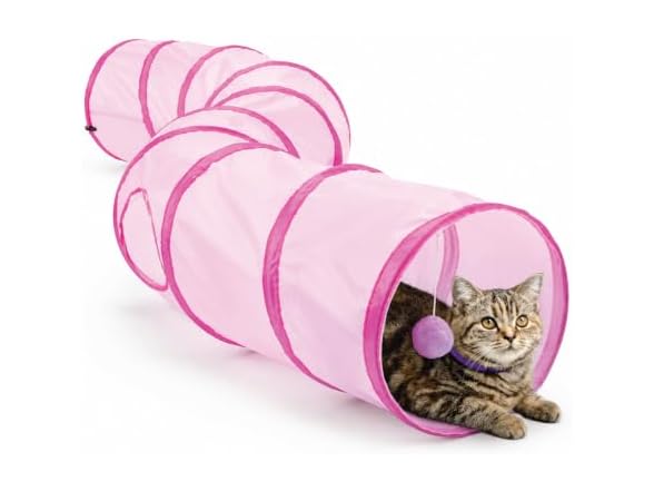 ASPCA Cat Tunnel with Rattle Toy