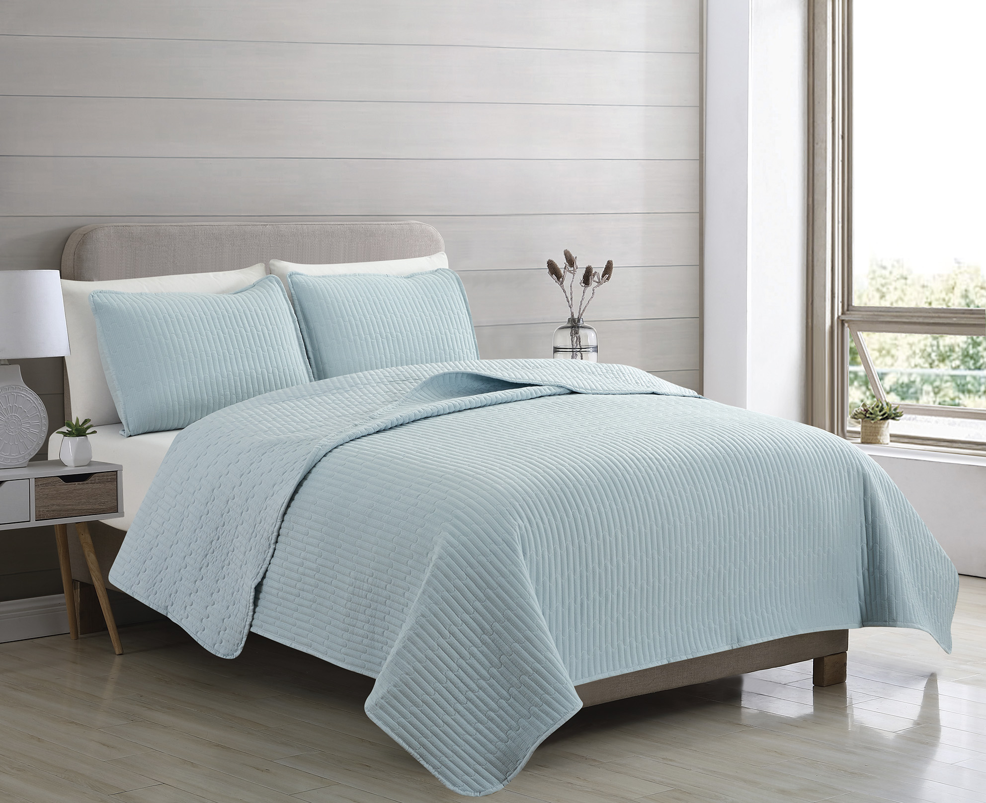 Callie 3 Piece Textured Quilt Set - Gallery 17