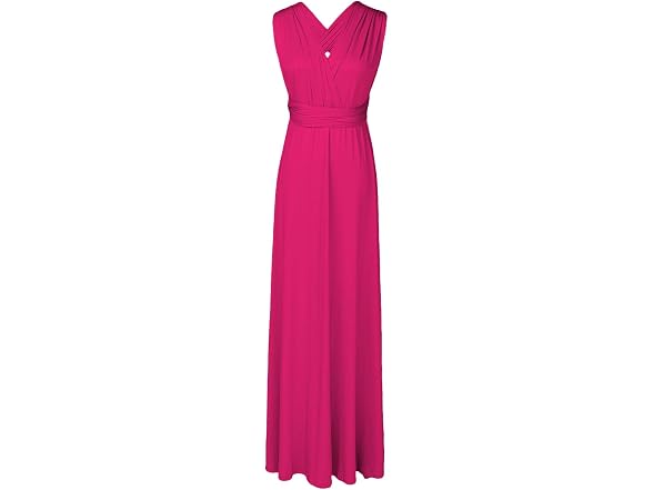Olemek Women (XL) Sexy V Neck Backless Maxi Dress