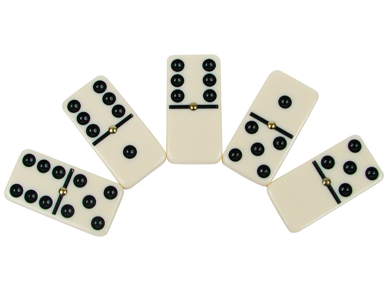 Set of 28 Double Six Dominoes - Gallery 6