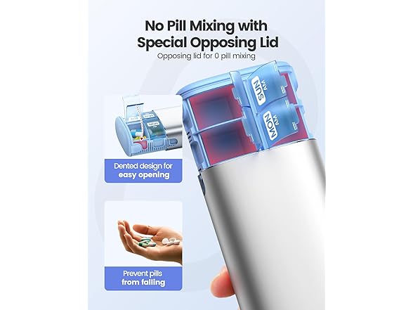 Vaydeer Weekly Pill Organizer