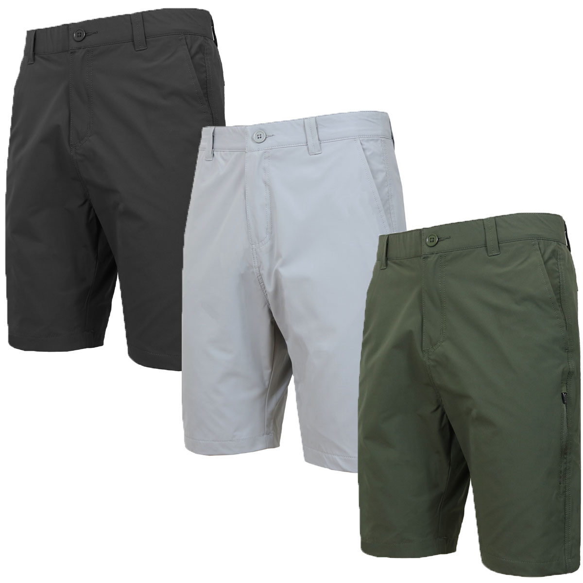 3 Pack Men's Stretch Utility Shorts (32-42) - Gallery 25