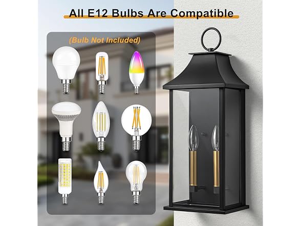 Lawyettle 20.6in Aluminum Porch Light