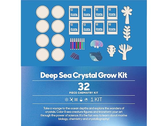 Discovery™ Deep Sea Crystal Grow Kit – 32-Piece