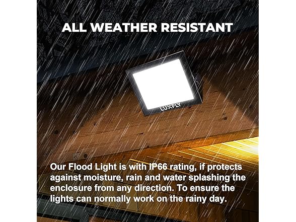 LUXFLY 2 Pack LED Flood Lights Outdoor