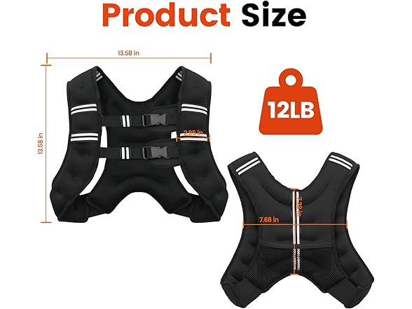 Poudee 12lb Weighted Vest