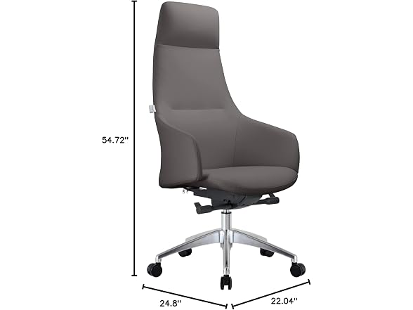 Leisuremod Celeste Faux-Leather Office Chairs
