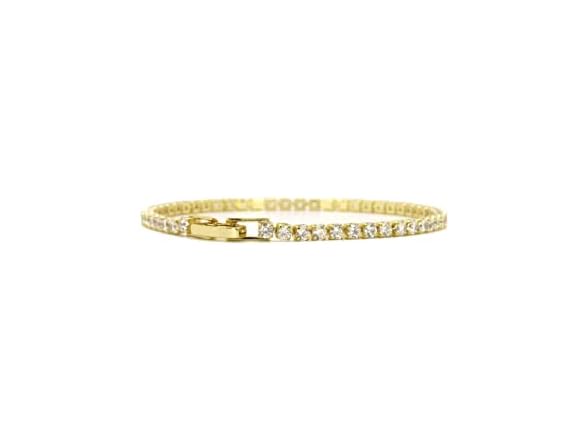 Vienna Stark 14k Gold plated Tennis Bracelet
