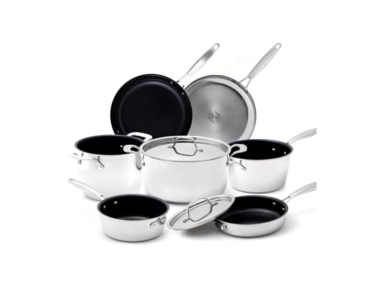 Nuwave 9pc Stainless Steel Pro-Smart Cookware Set