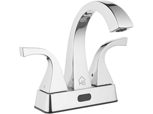 Homewerks Worldwide Centerset Touchless Chrome Bathroom Faucet