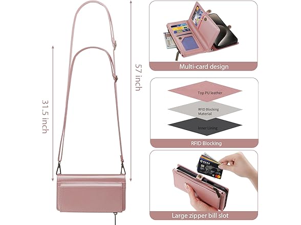 MInCYB for iPhone 16 Plus Wallet Case