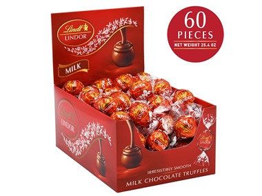 $14.99, Was $30.9371, 51% Off! Lindt LINDOR Milk Choc Truffles 60ct Box dealfomo