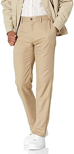 Amazon Essentials Men's Slim-Fit Flat-Front Dress Pant, Khaki Brown, 30W x 30L