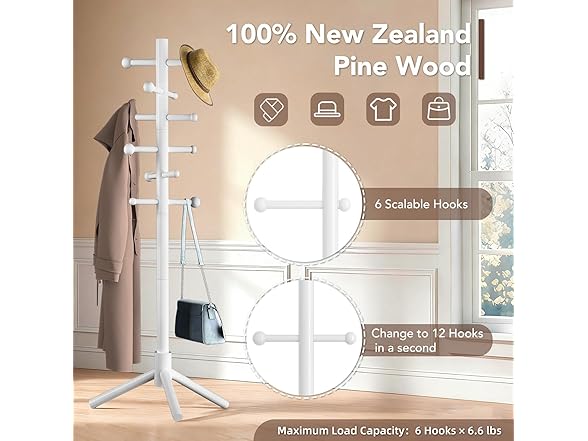 ACIPENSER Freestanding Coat Rack