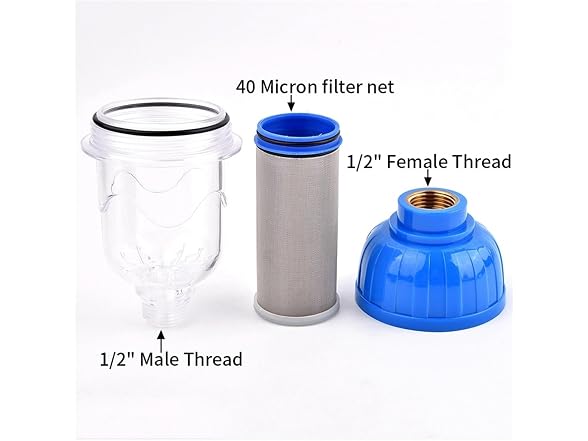BVKINHFFO GAR-83 1/2in IBC Tank Tap Adapter Filter