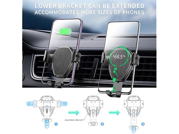 DICEYKNOD Wireless Car Charger