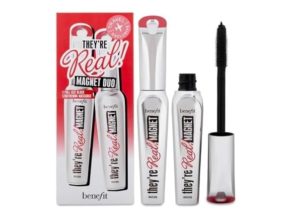 Benefit They're Real! Magnet Mascara Duo, 2 x 0.3 oz