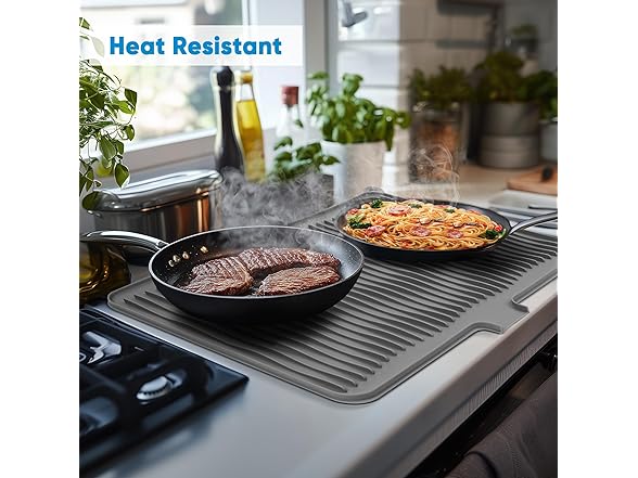 Dish Drying Mat Grey