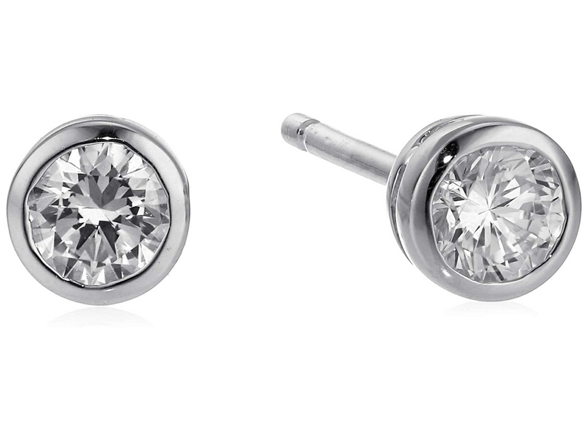 Amazon Essentials Earrings Bezel Studs