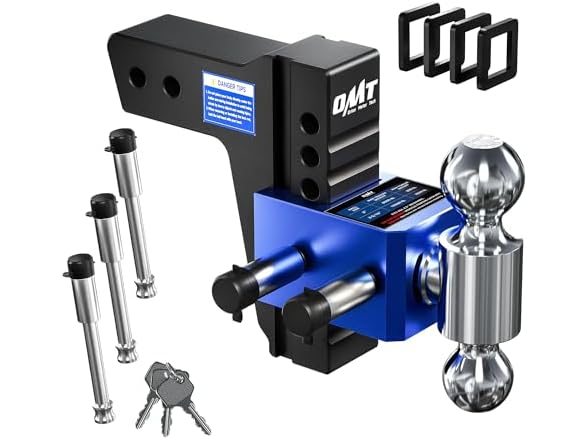 OMT Adjustable Trailer Hitch, 2.5" Receiver