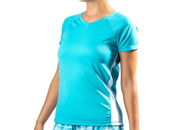Kanu Surf Women's Rashguard Aqua/White (XXL)