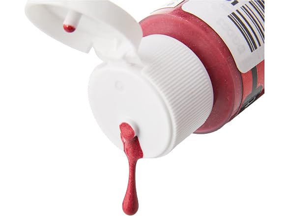 DecoArt Glamour Dust 2-Ounce Sizzling Red Glitter Paint