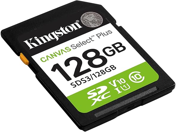 Kingston 128GB Canvas Select Plus UHS-I SDXC