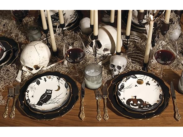 lenox Vintage Halloween Haunted Accent Plates