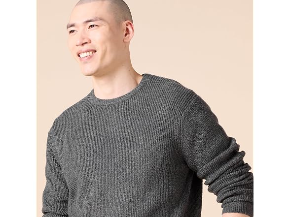 Amazon Essentials Soft-Touch Sweater Charcoal (XS)