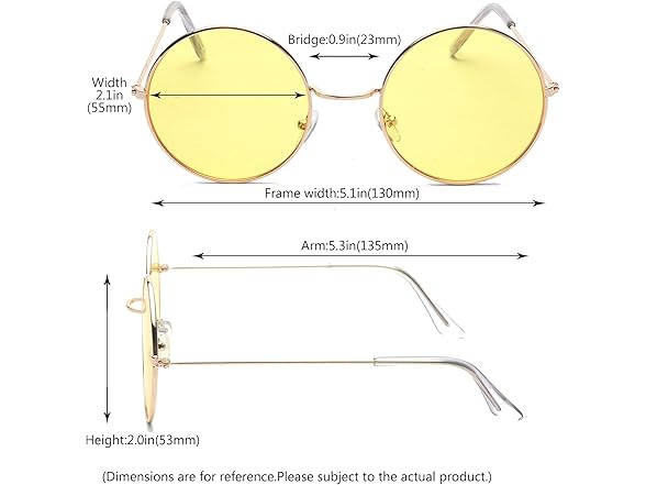 ALWAYSUV Round Small Flat Sunglasses