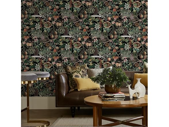 Vintage Floral Peel and Stick Plant Flower