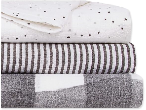 Burt's Bees Baby Woven Muslin Blanket Set